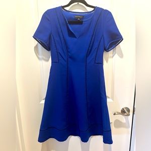 Blue dress with texture detail